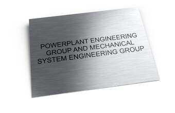 информационная табличка для инженерной группы