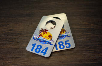 номерок платиковый для ресторана